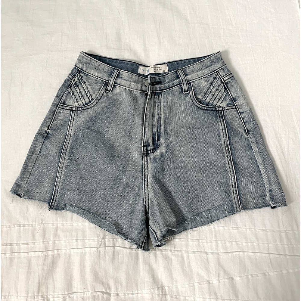 High-Waisted Denim Shorts